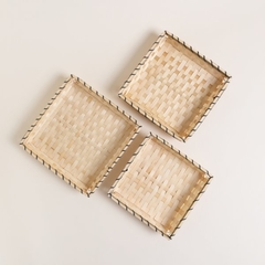 BANDEJAS DE BAMBOO CUADRADAS - comprar online