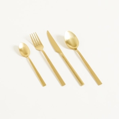 SET DE CUBIERTOS 16 PIEZAS DORADO - comprar online