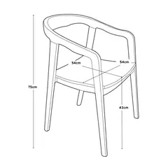 SILLA BALI CIRCLE MADERA TEKA - Metro Home Design