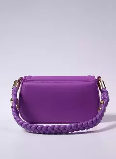 Bolsa Tiracolo Maitê Alça Trançada Roxo - comprar online