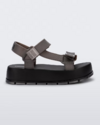 Sandália Melissa Flowing Platform - Preto/Prata