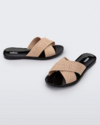 Melissa M Lover Slide - Preto/Bege