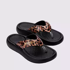 Melissa Station - Preto/Animal Print