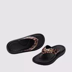 Melissa Station - Preto/Animal Print na internet