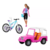 BARBIE BICICLETA E CARRO OFF ROAD COM BONECA