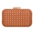 Clutch palha com detalhes em terracota