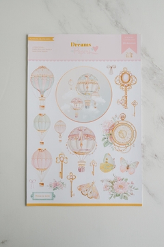 Set de 3 planchas de stickers "My dreams on papers" - sabriamorporelpapel