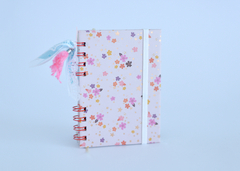 Agenda Semanal 2024 A6 "Flores rosa gold"