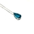 Colar gota zirconia azul