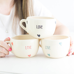 TAZA CORAZONES LOVE