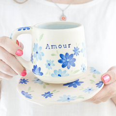 TAZA AMOUR FLORES - tienda online