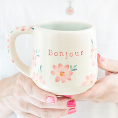 TAZA BONJOUR FLORES