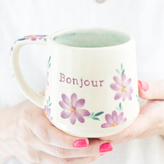 TAZA BONJOUR FLORES - comprar online