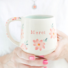 TAZA MERCI FLORES - comprar online