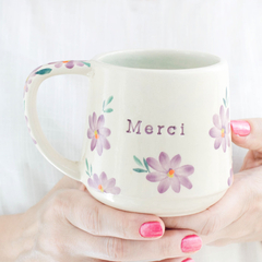 TAZA MERCI FLORES