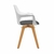 Cadeira Fixa em Polipropileno Fenix Pés Madeira - loja online