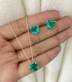 Conjunto Coração Verde - comprar online