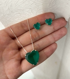 Conjunto de Coração Verde - comprar online