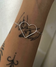 Pulseira Com Pingente de Coração