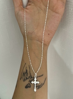 Cordão Cartier Pingente Jesus Na Cruz - comprar online