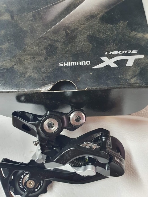 C mbio traseiro Shimano Deore XT M781 GS para 10v