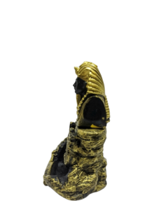 Incensário Cascata Egípcia Faraó Tutankamon 14cm - comprar online
