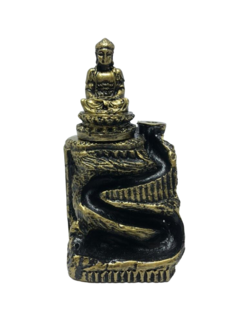Incensário Cascata Buda Tibetano na Base13cm