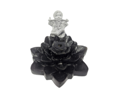 Incensário Cascata Flor de Lótus Deus Ganesha com Livro - Esoteric Shop