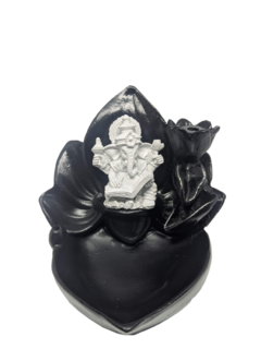 Incensário Cascata Flor Grande Deus Ganesh com Livro - Esoteric Shop