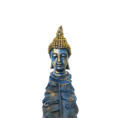 Incensário Canaleta Cabeça Buda Tibetano 24x4cm na internet