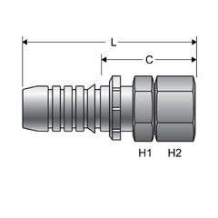 Terminal - 12GS-12FFORX Gates Global Spiral - comprar online