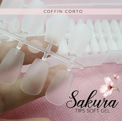 TIPS para Soft Gel - press on - coffin CORTO SAKURA