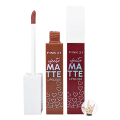 Labial líquido efecto matte pink 21