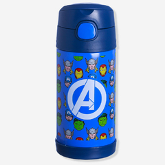 GARRAFA CLICK C/CANUDO 400ML PATTERN AVENGERS