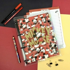 Fichárico Universitário com capa em PVC Cristal Disney Mickey + 144 Folhas decoras - loja online