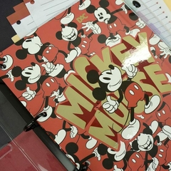 Fichárico Universitário com capa em PVC Cristal Disney Mickey + 144 Folhas decoras - comprar online