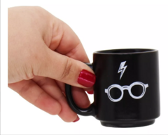 Mini Caneca Harry Potter Cerâmica Preta - Zona Criativa na internet