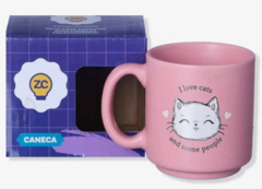 Caneca Mini Tina I Love Cats - Zona Criativa na internet