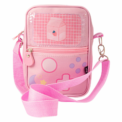 SHOULDER BAG SQUARE COM BOLSO PERSONALIZÁVEL - GAMER GIRL