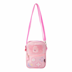 SHOULDER BAG SQUARE COM BOLSO PERSONALIZÁVEL - GAMER GIRL - Grupo Criativos 