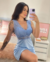 Camisola bella azul bebê - Sempre Digníssima - Lingeries