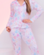 Pijama americano coração aquarela - loja online