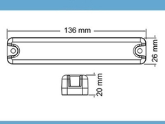 Faro Baiml 6100 Cristal 12/24 V Rectang.6 Led en internet