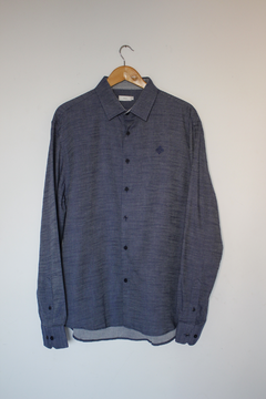 Camisa Bernardo Azul Textura - comprar online