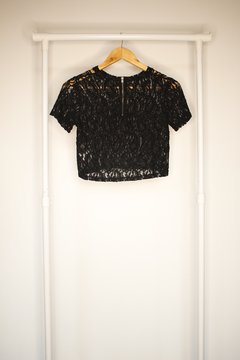 Camiseta Gabi Cropped Renda - comprar online