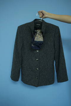 Blazer Thereza Cinza Mescla