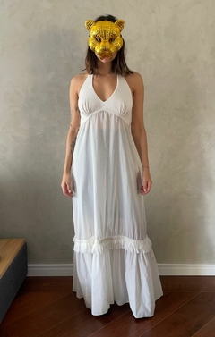 Vestido Fernanda Boho Branco