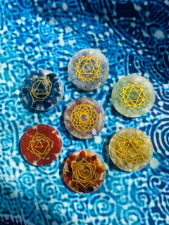 Kit 7 Chakras Snow - BRW Orgonites