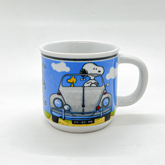 Caneca Porcelana 200ml - Viajando com Snoopy