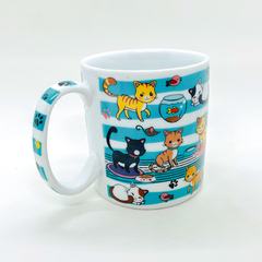 Caneca de Porcelana 330ml - Love My Cat na internet